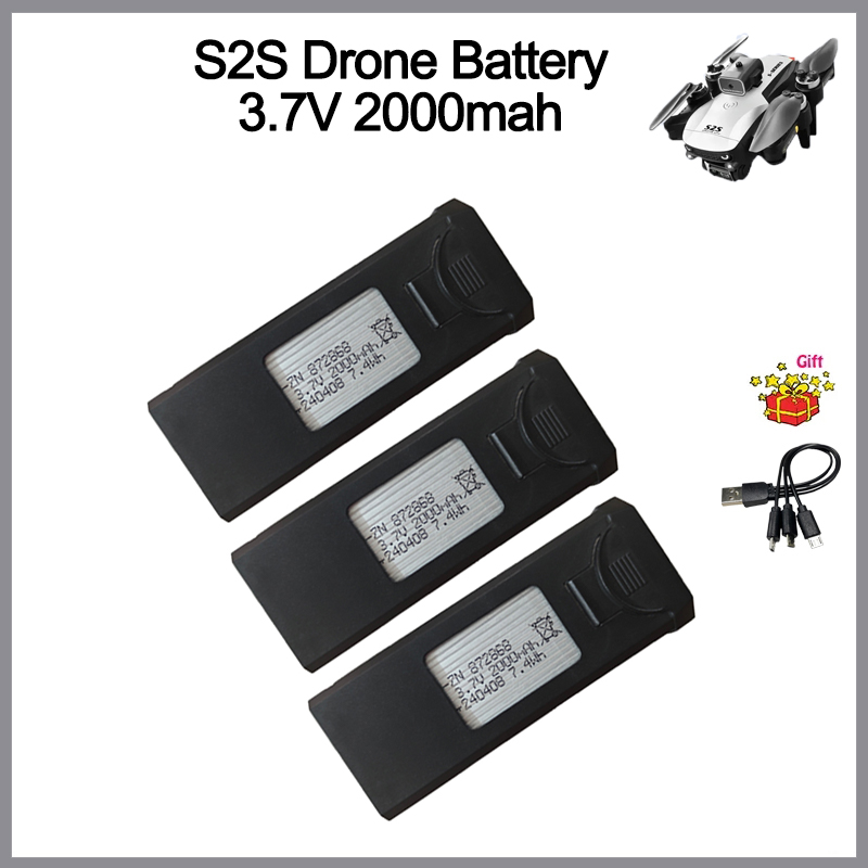 S2S Drone Battery 3.7V 2000mAh - Eachine Drone E58 评论和价格